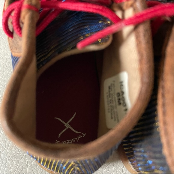 Twisted X toddler shoes size 8 shiny leopard print only worn for pictures - Picture 6 of 10